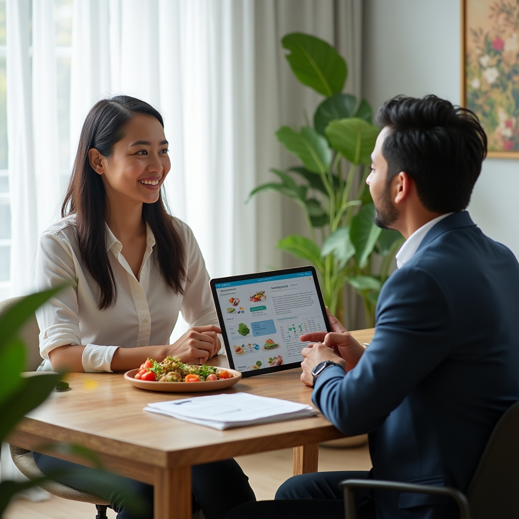 Nutrition coaching session